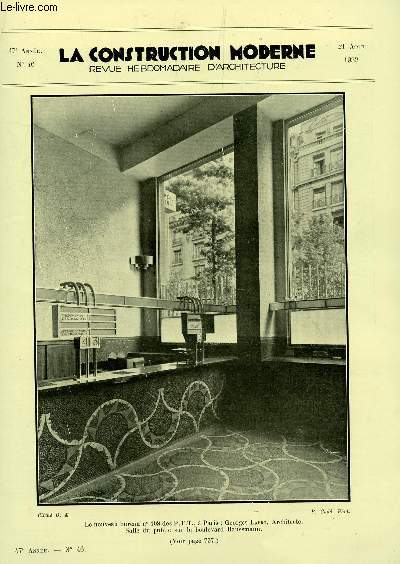 La construction moderne : 47e annee n°13 27 decembre 1931 / le ... Construction moderne en france