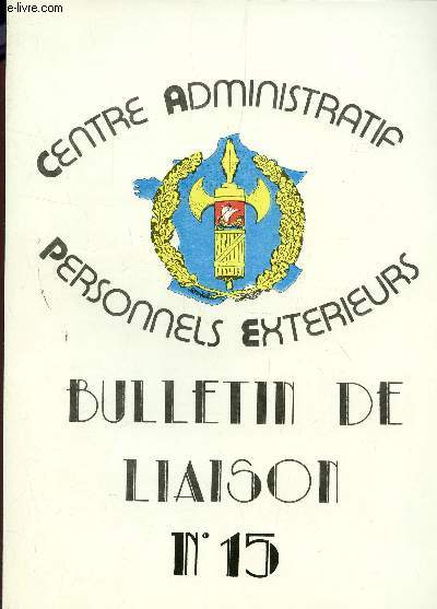 BULLETIN DE LIAISON N15 -
