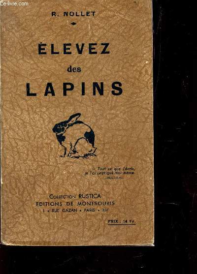 ELEVEZ DES LAPINS / COLLECTION RUSTICA.