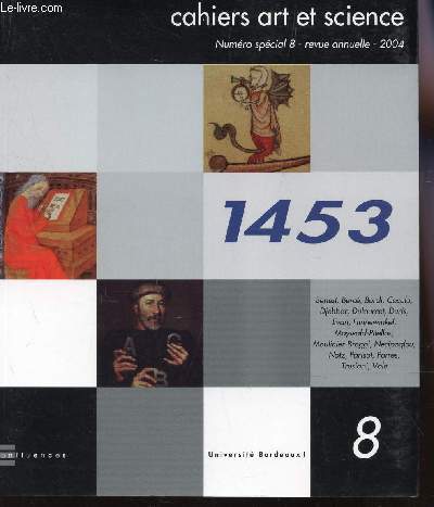 1453 / CAHIERS ART ET SCIENCES - NUMZERO SPECIAL 8 - ANNEE 2004.