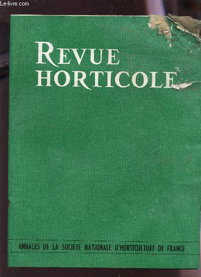 REVUE HORTICOLE - MARS-AVRIL 1963 - 135e ANNEE - N2.252 / VOYAGE A L'ILE BOURBON -GENRES PHYTROLACCA, COCCULUS; ... - ERABLES - LE 