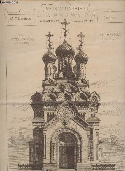 EGLISE A St PETERSBOURG (RUSSIE) - DE Mr BENOIS , ARCHITECTE / N95 de la COLLECTION 