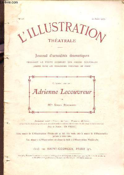 ADRIENNE LECOUVREUR / COLLECTION 