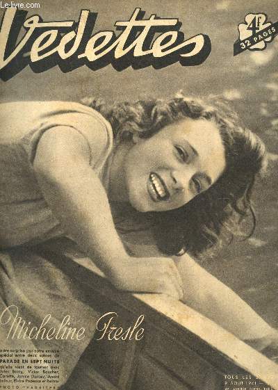 VEDETTES - N39 - 9 AOUT 1941 / MICHELINE PRESLE dans 