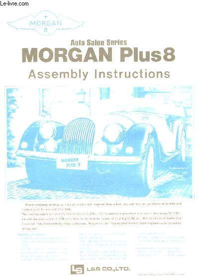 AUTO SALON SERIES - MORGAN PLUS8 - ASSEMBLY INSTRUCTIONS .
