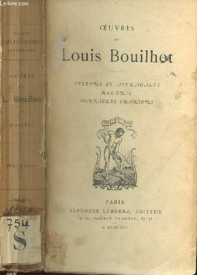 OEUVRES DE LOUIS BOUILHET /