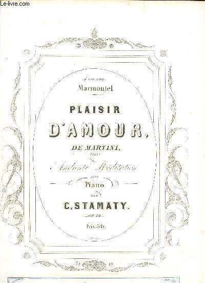 PLAISIR D'AMOUR DE MARTINI - ANDANTE MEDITATION POUR PIANO