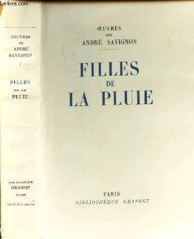 FILLES DE LA PLUIE . / EXMPLAIRE 876.