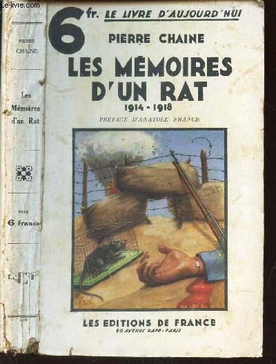 LES MEMOIRES D'UN RAT - 1914-1918 / COLLECTION 