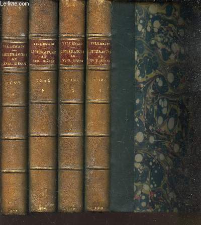 COURS DE LITTERATURE FRANCAISE - EN 4 VOLUMES : TOMES I A IV.