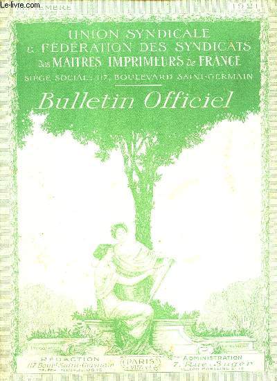 BULLETIN OFFICIEL -N 9 SEPTEMBRE 1921