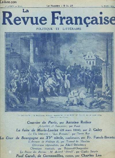 LA REVUE FRANCAISE / N26- 29 MARS 1914