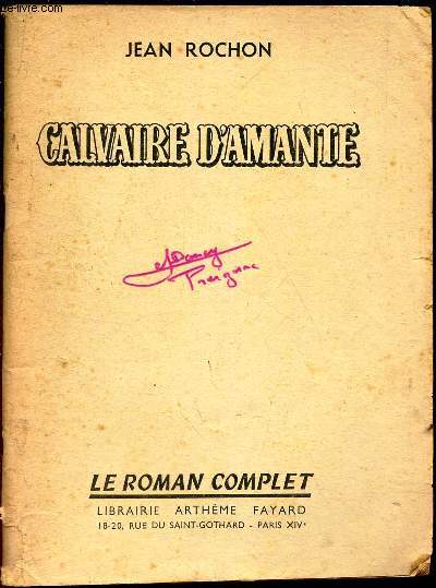 CALVAIRE D'AMANTE / 