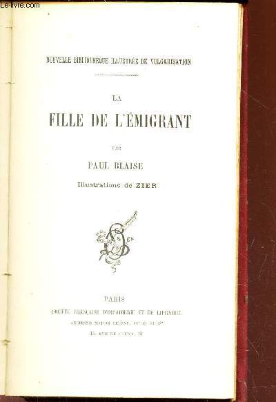 LA FILLE DE L'EMIGRANT.