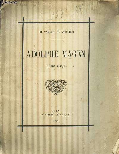 ADOLPHE MAGEN (1818-1893).