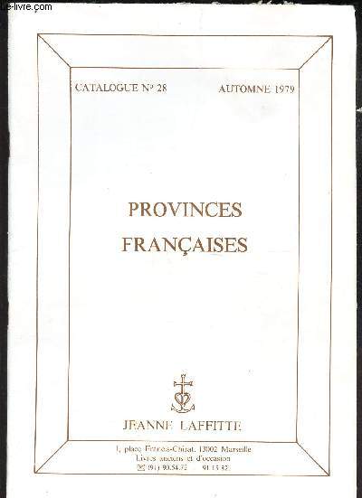 CATALOGUE N28 - Automne 1979 / PROVINCES FRANCAISES.