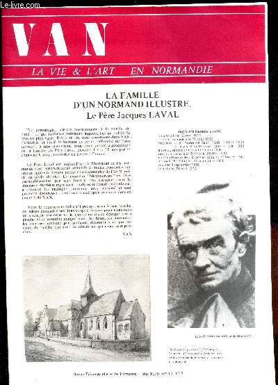 VAN - La vie & l'Art en Normandie / N13 - Mai 1979 LA famille d'un normand illustre, le Pere de JAcques Laval..
