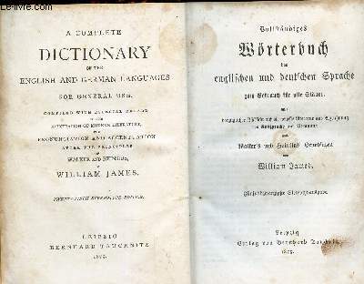 A DICTIONARY OF THE ENGLISH AND GERMAN LANGUAGES FOR GENERAL USE.