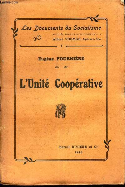L'UNITE COOPERATIVE / N1 DE 