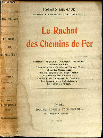 LE RACHAT DES CHEMINS DE FER -