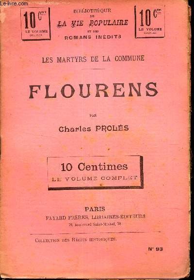 FLOURENS / LES MARTYRS DE LA COMMUNE.