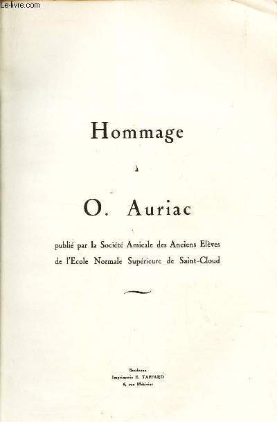 HOMMAGE A O.AURIAC