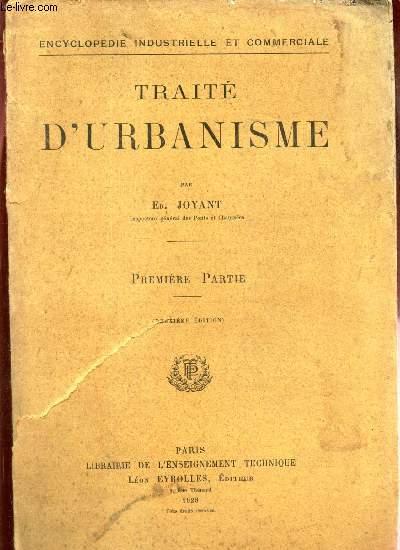 TRAITE D'URBANISME - PREMIERE PARTIE.