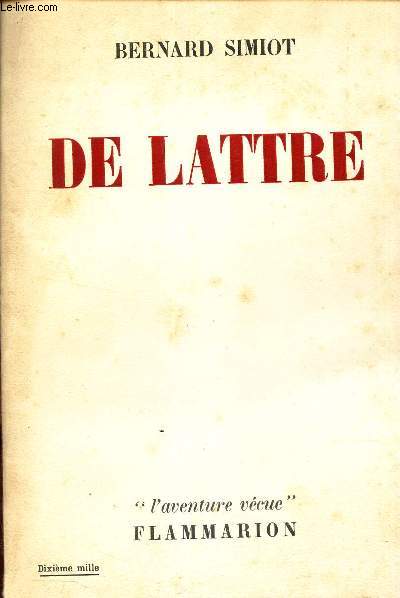 DE LATTRE. / COLLECTION 