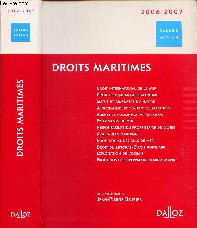 DROITS MARITIMES - 2006-2007 / DALLOZ ACTION.