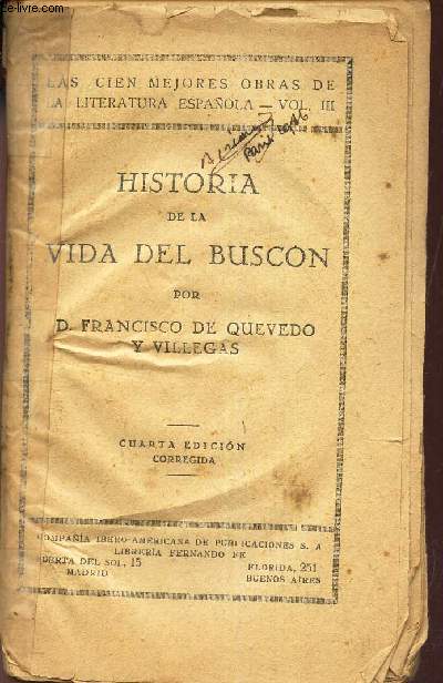 HISTORIA DE LA VIDA DEL BUSCON.