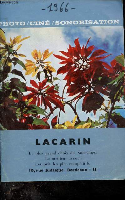 Catalogue photo cin sonorisation - Lacarin Bordeaux.