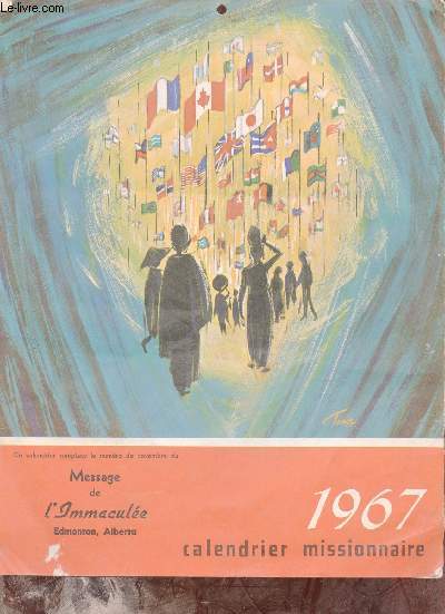 Calendrier Missionnaire 1967.