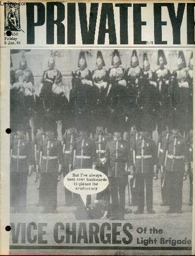 Private Eye - n158 Friday 5 janv. 1968 - Vice charges of the light brigade - colour section - the daily mail leads - road breaths down - silence is golden Claud Cockburn - Awards for 1967 thousands emigrate - almanach de gnome for 1968 etc.