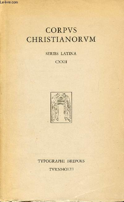 Corpus Christianorum series latina - CXXII : Bedae Venerabilis Opera pars III/IV - Paris III : Opera Homiletica : Pars IV : Opera Rhythmica.