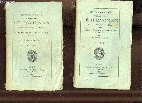 Confrences du Rvrend Pre de Ravignan de la Compagnie de Jsus - Confrences prches  Notre Dame de Paris de 1837 a 1846 - En deux tomes - Tomes 1 + 2 - 2e dition.