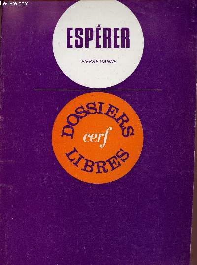Esprer - Collection Dossiers Libres.