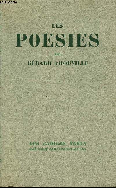 Les posies - Collection les cahiers verts n6 - Exemplaire sur alfa n1895.