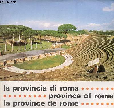 Plaquette : La province de Rome - la provincia di roma - province of rome - provinz rom.