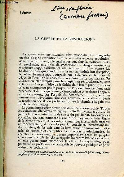 Les paroles qui ebranlrent le monde - Anthologie Bolchevique 1917-1924.