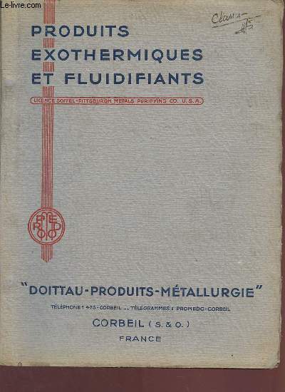 Produits exothermiques et fluidifiants - Doittau produits mtallurgie .