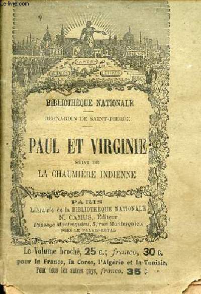 Paul et Virginie suivi de la chaumire indienne - Collection Bibliothque nationale.