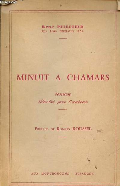 Minuit a Chamars - Roman - Envoi de l'auteur.