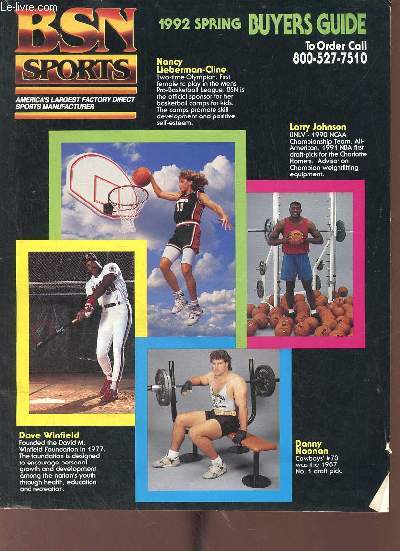 Bsn sports america's largest factory direct sports manufacturer 1992 sring buyers guide.
