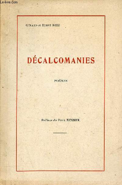 Dcalcomanies - pomes - Exemplaire n92/180 sur papier offset.