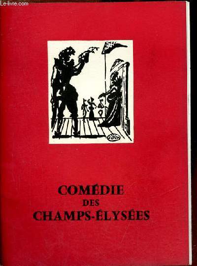 Programme comdie des champs-lyses - Ornifle ou le courant d'air comdie en 4 actes de Jean Anouilh dcors et costumes de Jean-Denis Malcls.