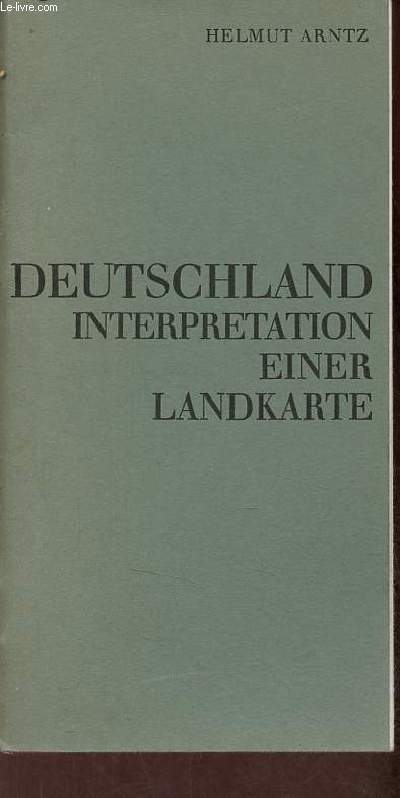 Deutschland interpretation einer landkarte.