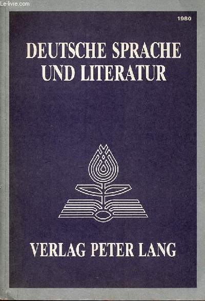 Deutsche sprache und literatur.