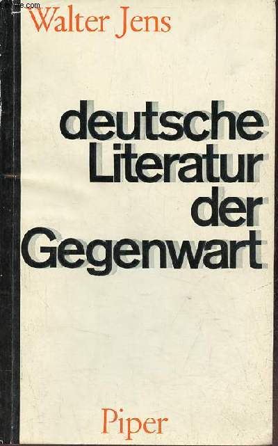 Deutsche Literatur der Gegenwart themen, stile, tendenzen.