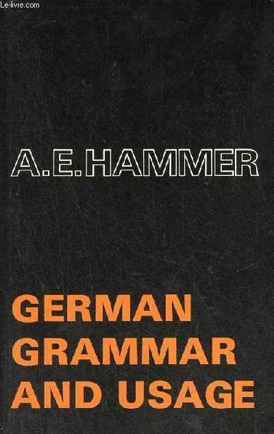 German Grammar and Usage.