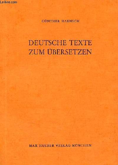 Deutsche texte zum bersetzen - 4.auflage.